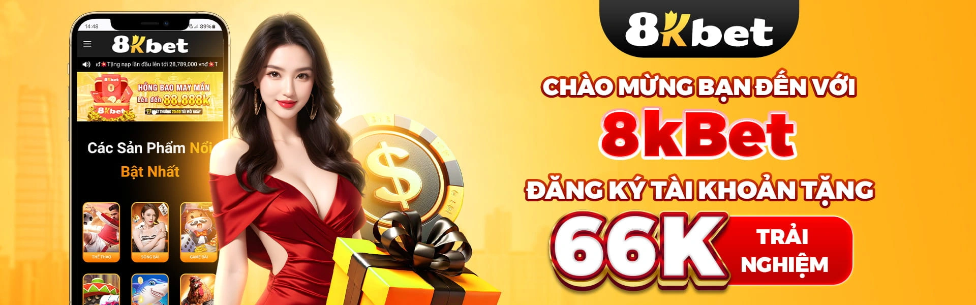 Banner chuyên mục giải trí 8KBet